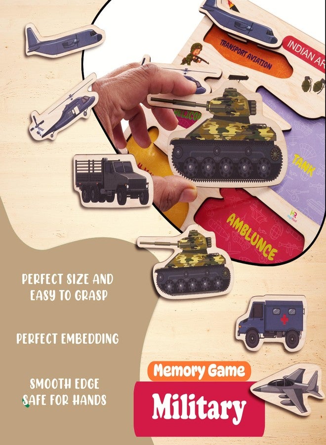 HighRoof Army Vehicles Puzzle for Kids - Engaging Military Toy Set with Soldiers, Perfect for Imaginative Play Wooden Puzzle Toys - Image 5